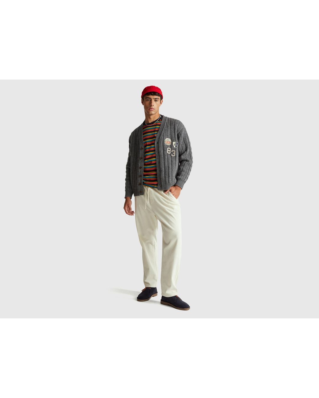 Benetton Black Benetton, Stranger Things Cardigan for men
