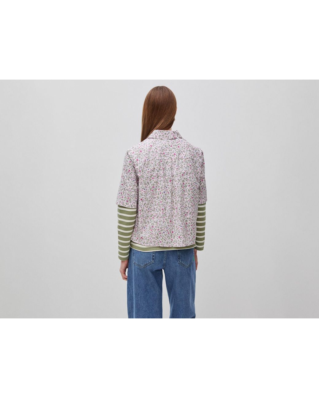 Benetton Black Benetton, Short Sleeve Patterned Shirt