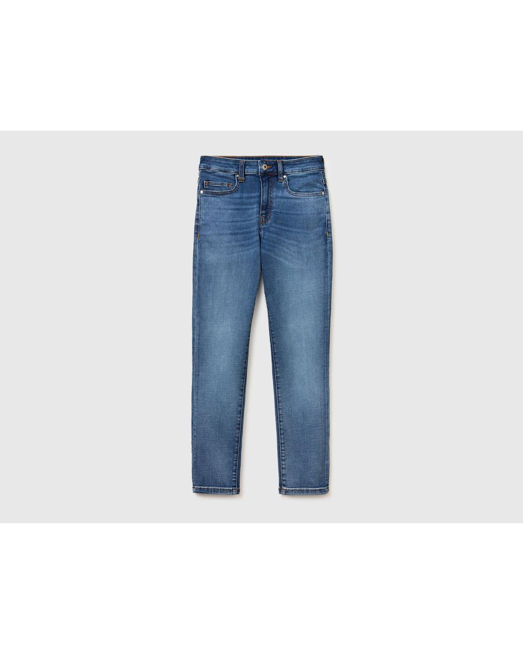 Benetton Blue Benetton, Slim Fit High-Waisted Jeans