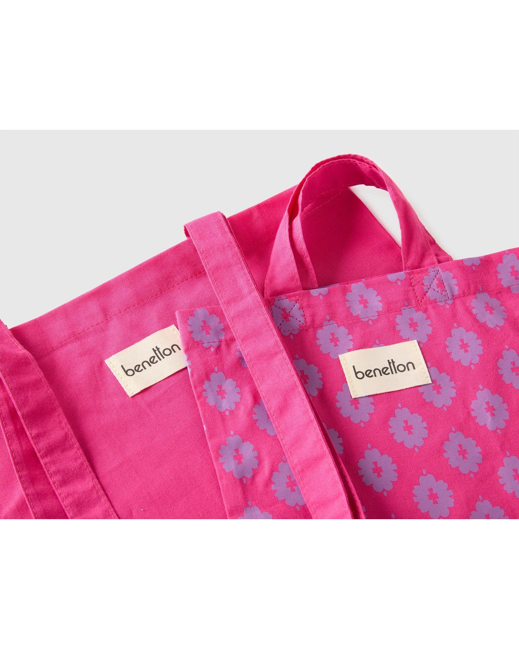 Benetton Pink Benetton, Two Canvas Bags