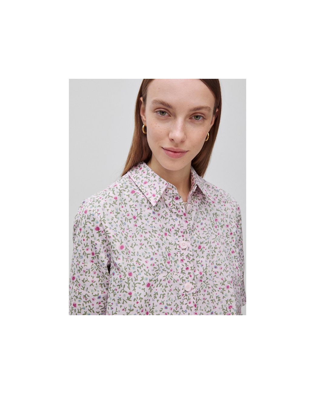 Benetton Black Benetton, Short Sleeve Patterned Shirt