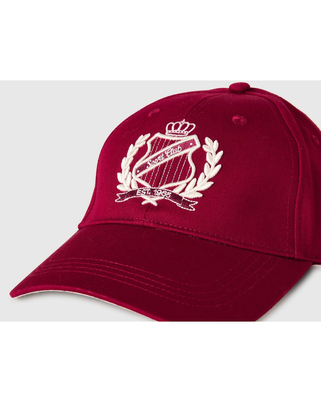 Benetton Red Benetton, Baseball Cap With Embroidery