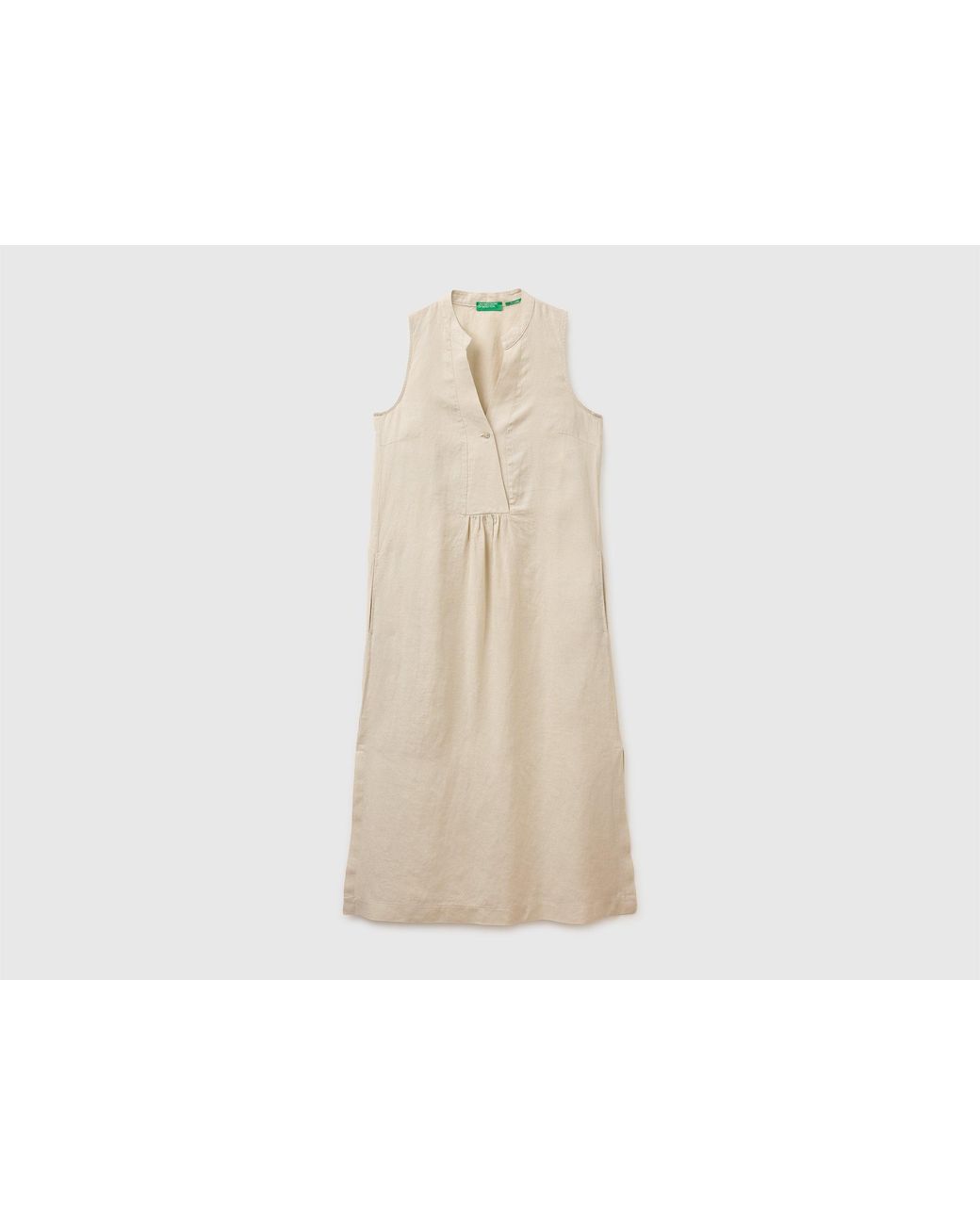 Benetton Black Benetton, Long Dress 100% Linen