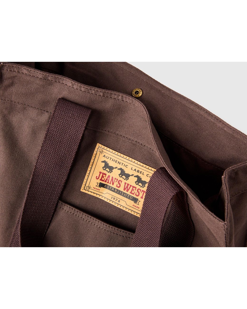 Benetton Brown Benetton, Canvas Tote Bag