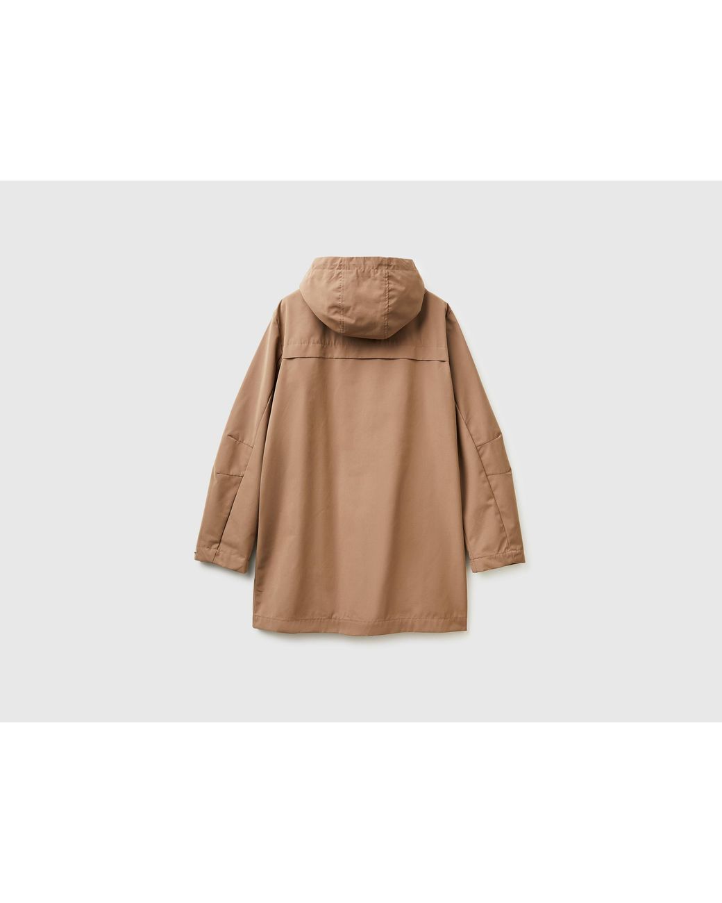 Benetton Brown Benetton, Lightweight Nylon Parka for men