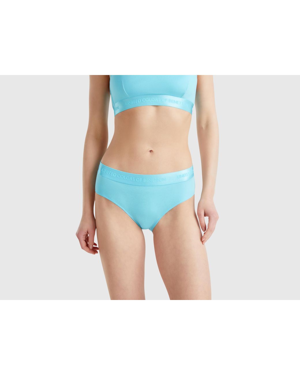 Bas De Bikini Femme United Colors Of Benetton - Côté 4,5 Cm, Polyamide Régénéré Econyl