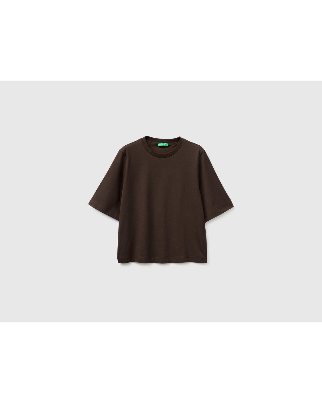 Benetton Black Benetton, 100% Cotton Boxy Fit T-Shirt
