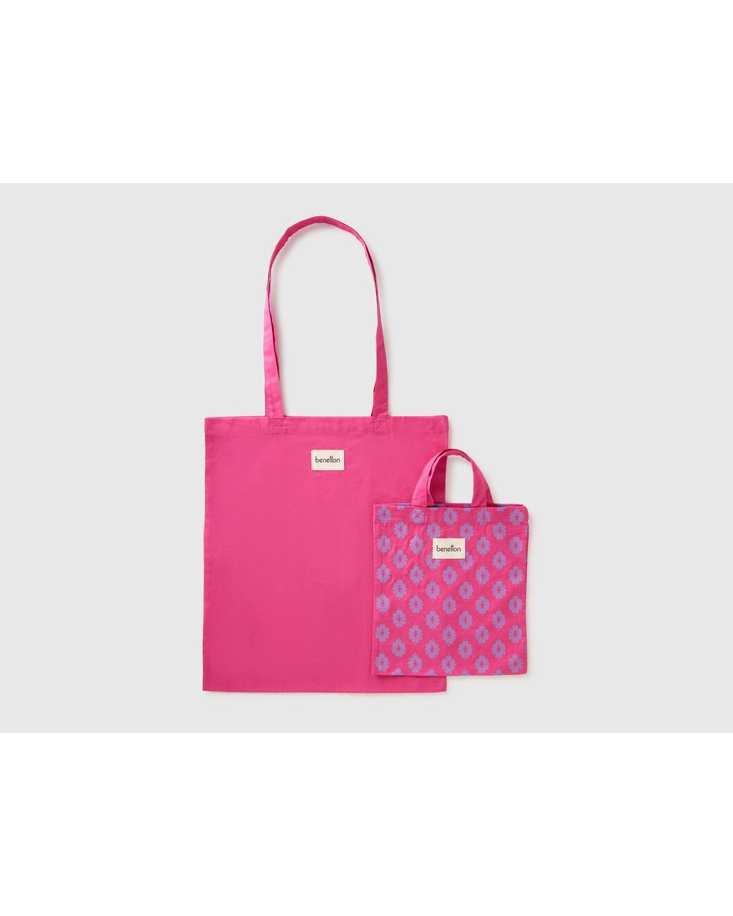 Benetton Pink Benetton, Two Canvas Bags