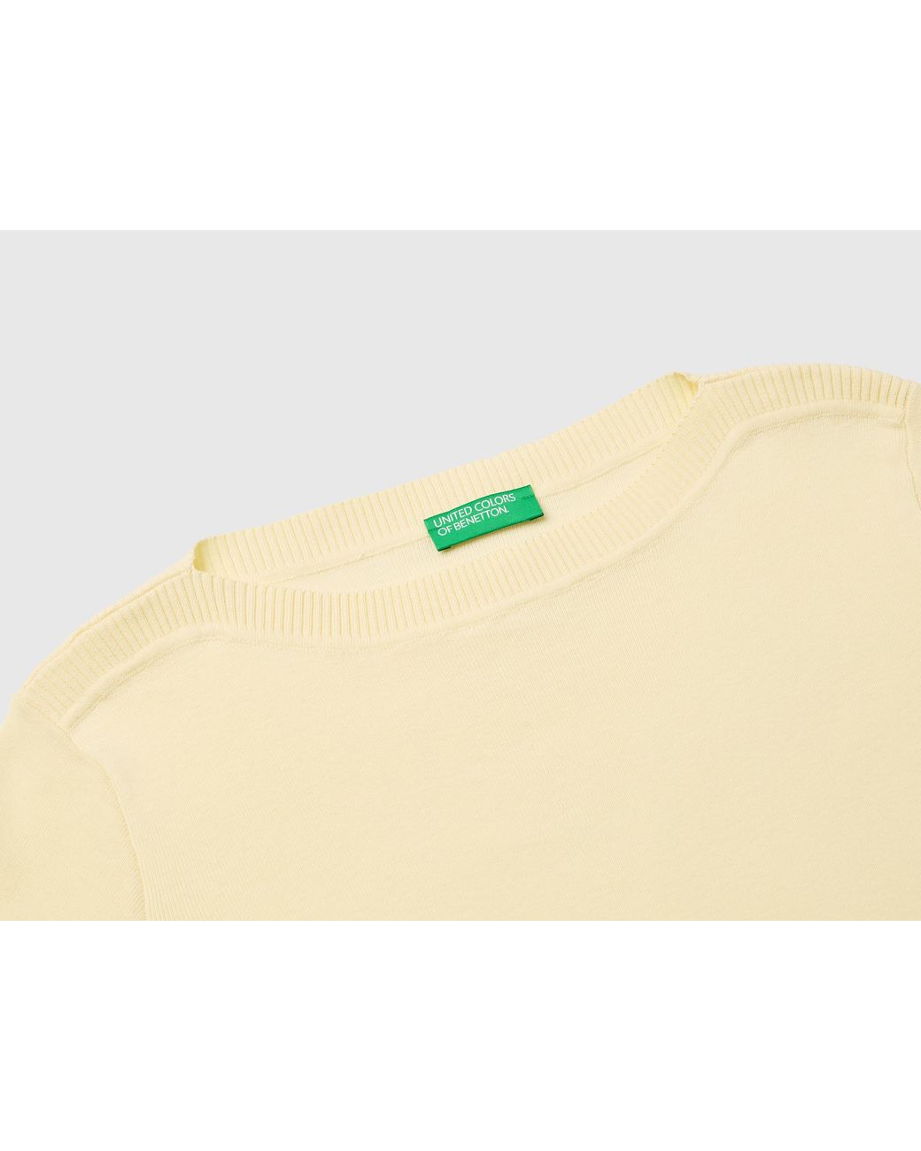 Benetton Black Benetton, Light Sweater With Boat Neck