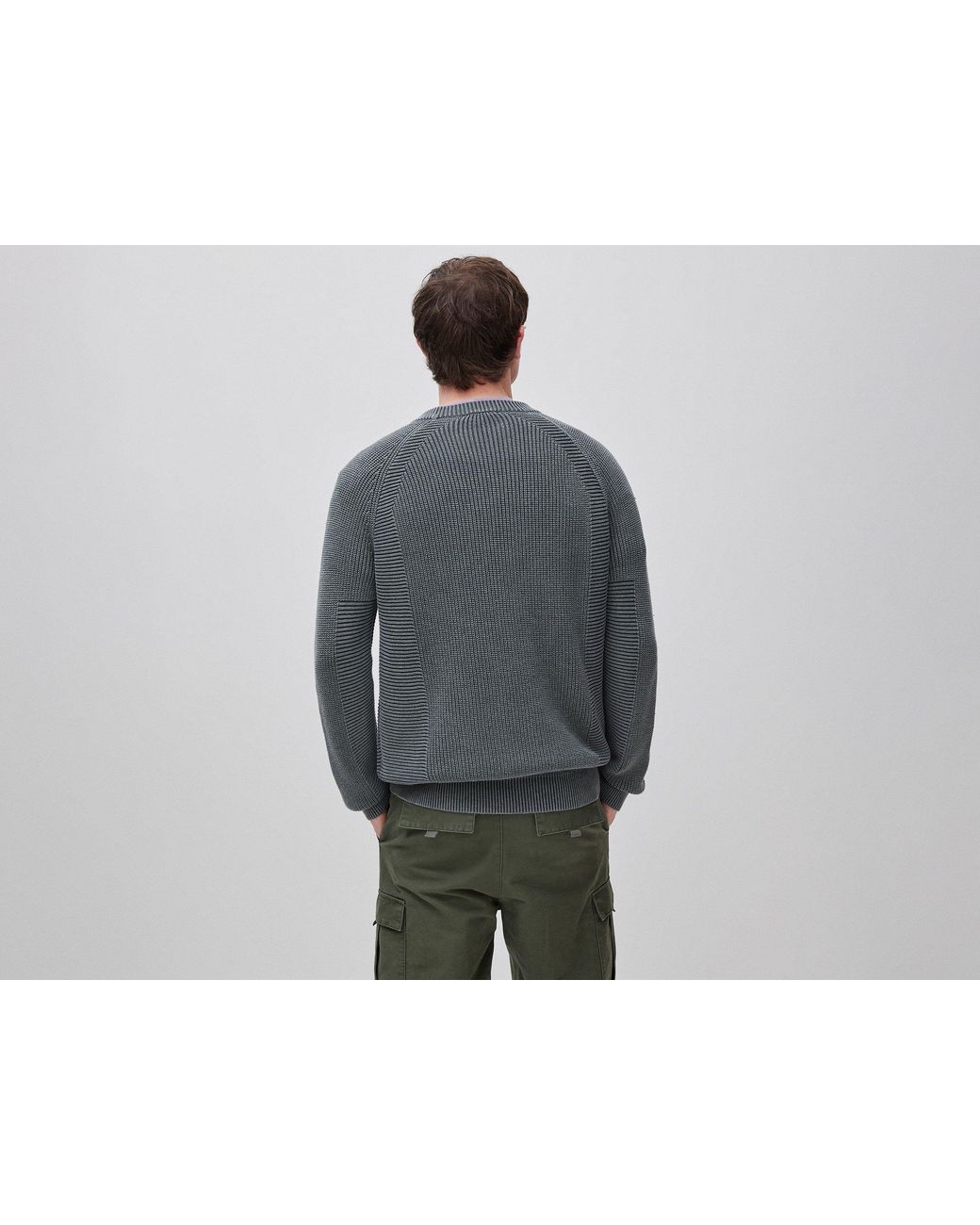 Benetton Black Benetton, Regular Fit Stone Washed Sweater