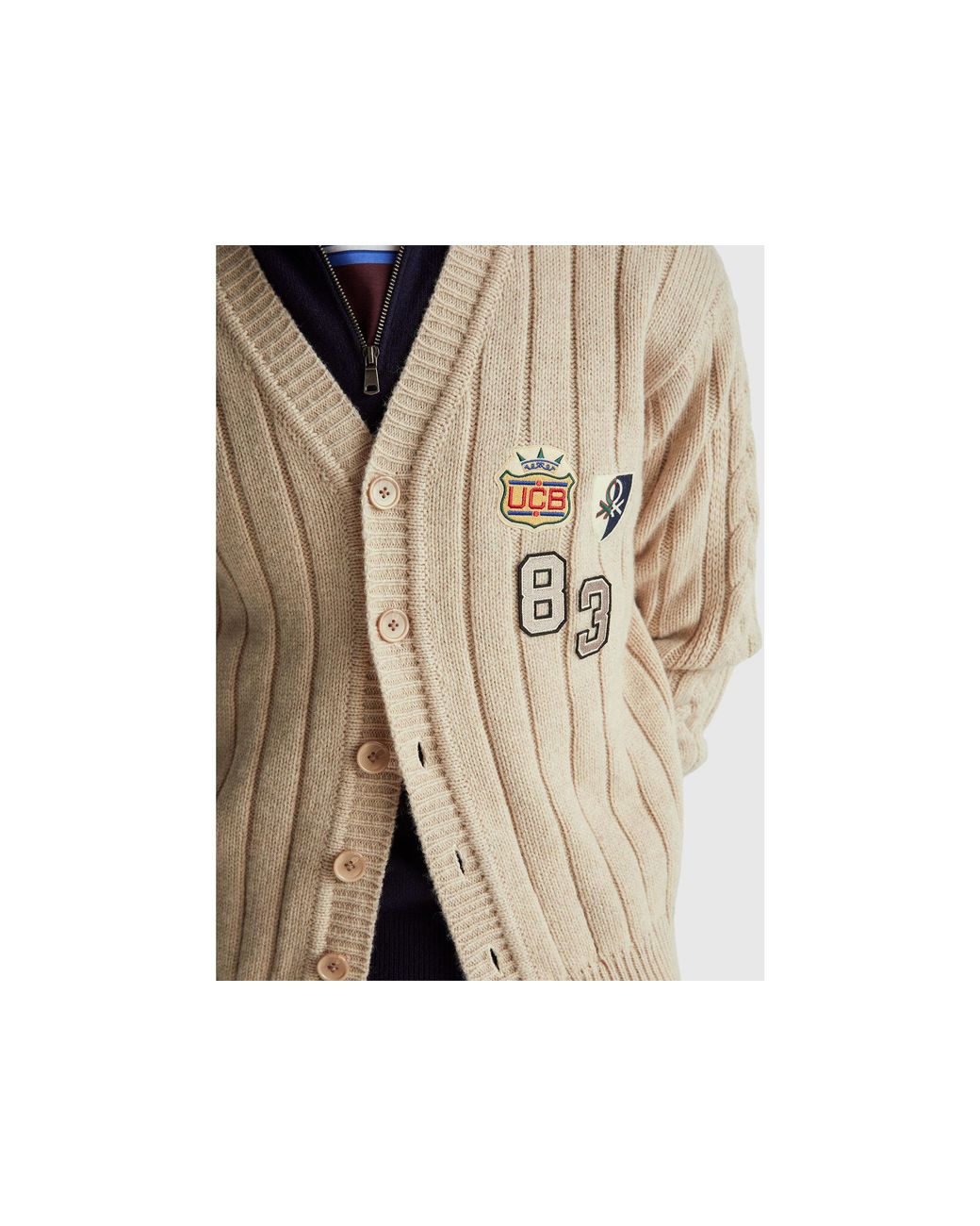 Benetton Black Benetton, Stranger Things Cardigan for men