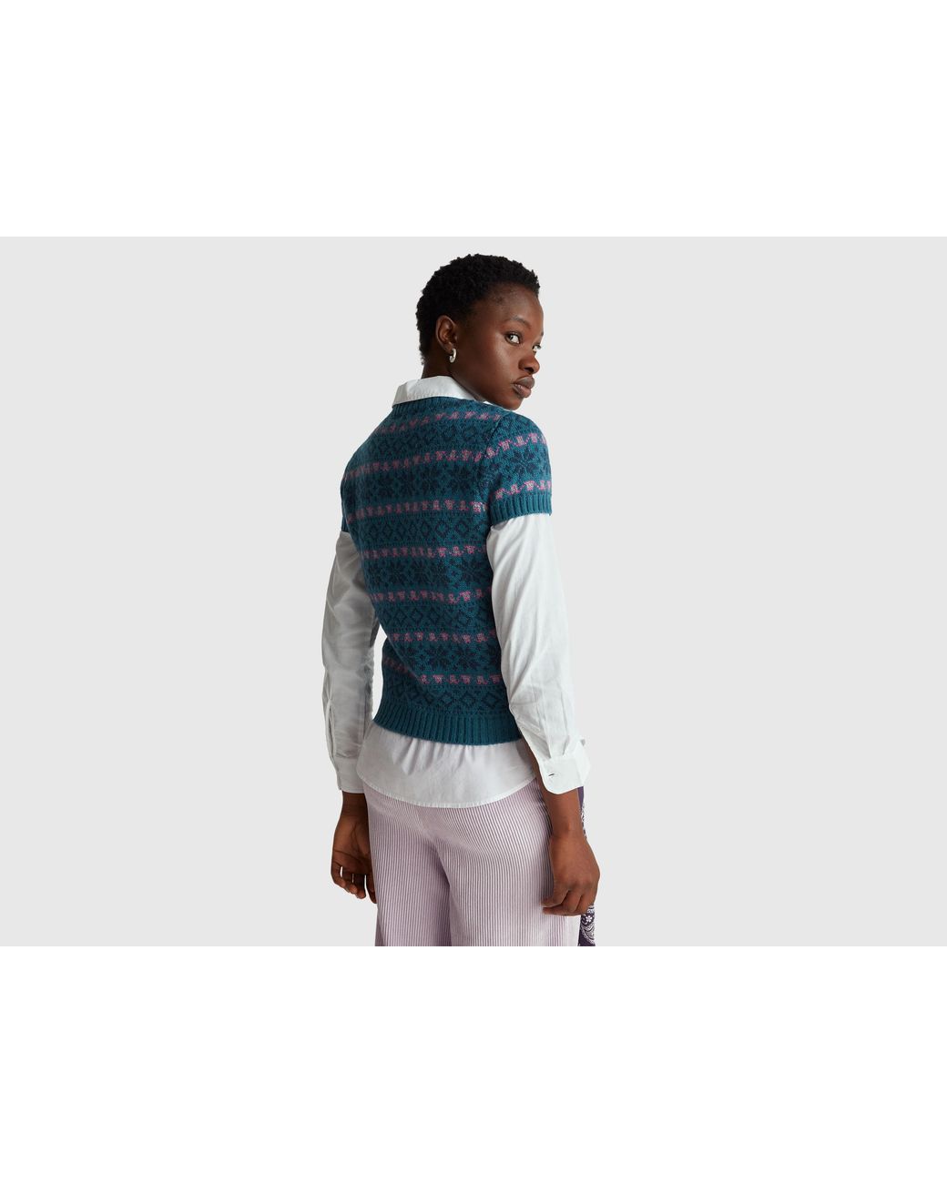 Benetton Black Benetton, Stranger Things Jacquard Sweater