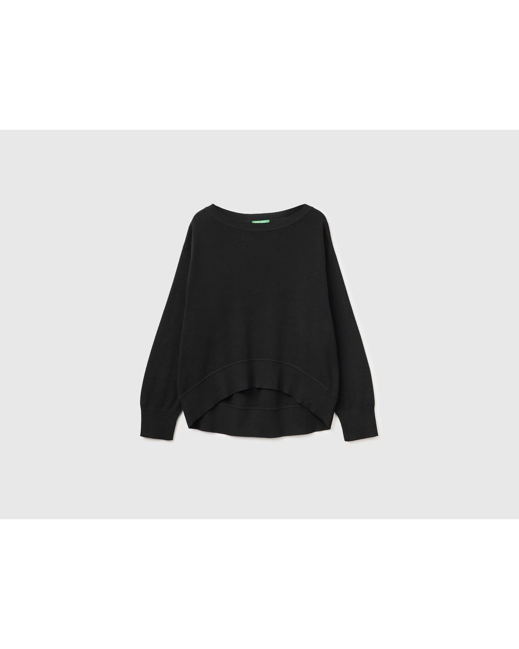Benetton Black Benetton, Premium Cotton Oversized Sweater
