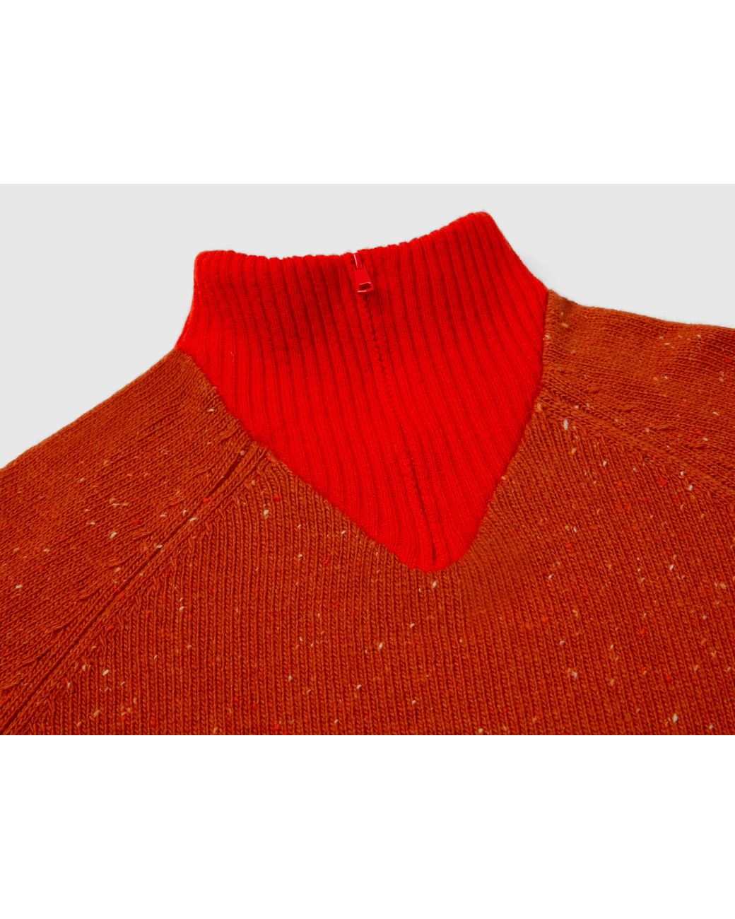 Benetton Red Benetton, Stranger Things Mock Neck Sweater for men