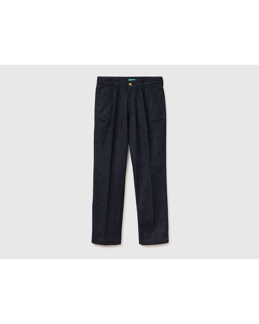 Benetton Black Benetton, Straight Fit Jeans Chinos for men