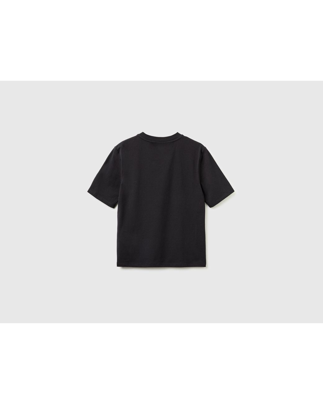 Benetton Black Benetton, T-Shirt With "Amour" Embroidery