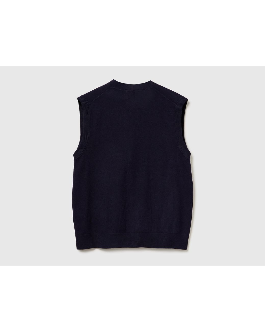 Benetton Blue Benetton, Knit Vest for men
