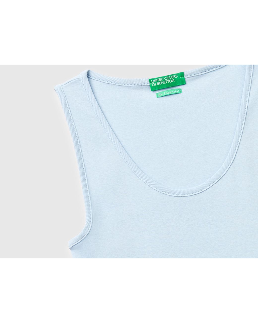 Benetton Black Benetton, Slim Fit Ribbed Tank Top