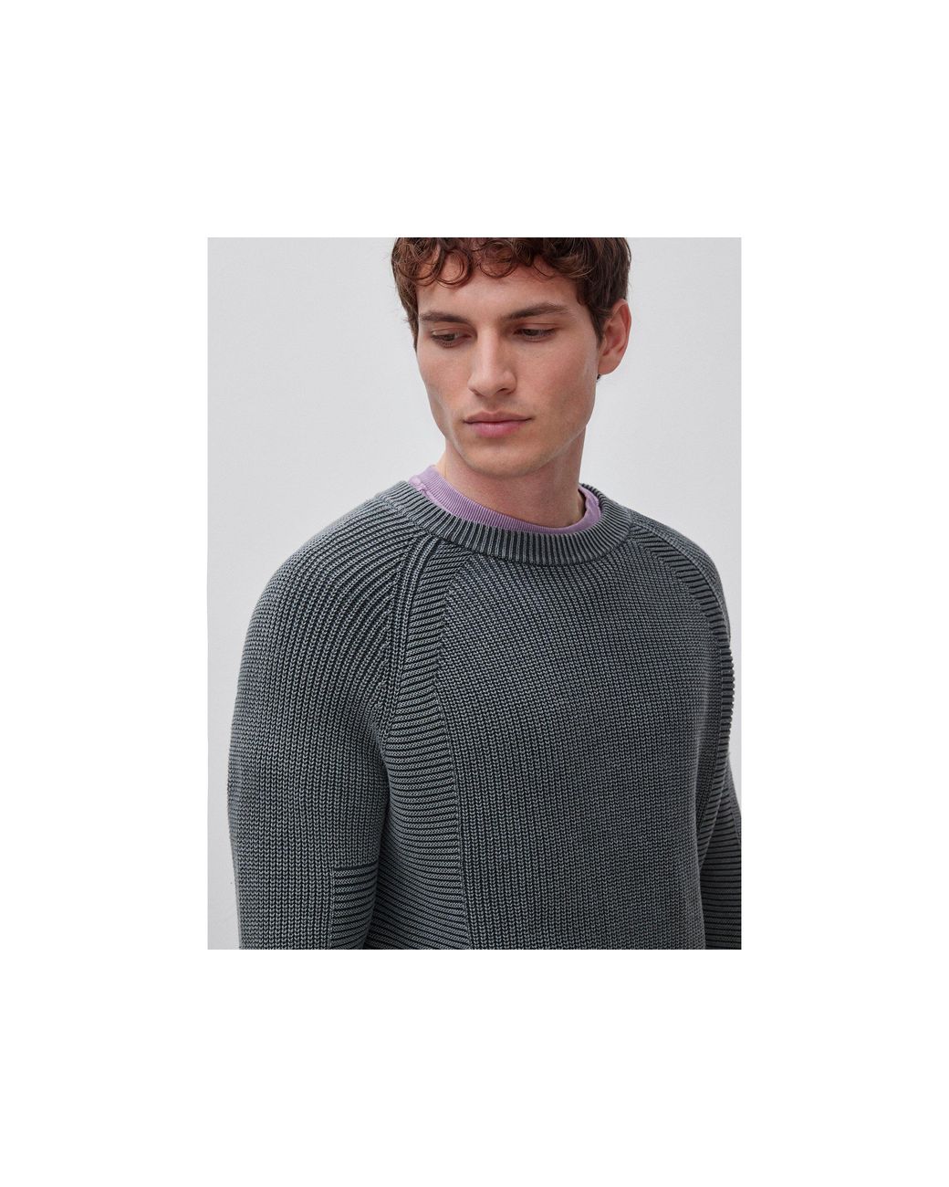 Benetton Black Benetton, Regular Fit Stone Washed Sweater