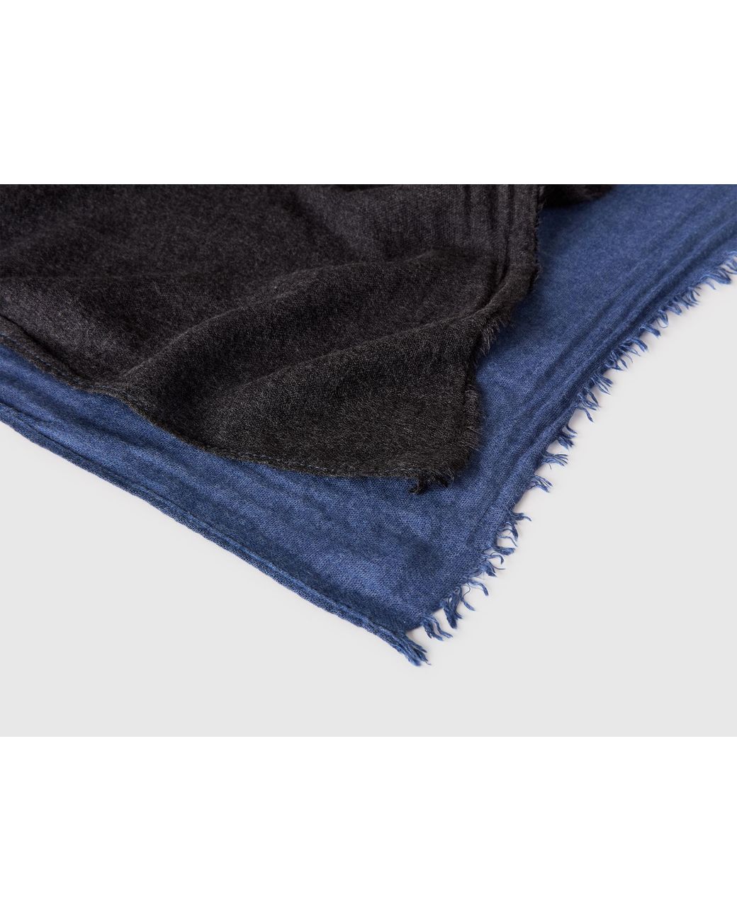 Benetton Blue Benetton, Two-Tone Scarf for men