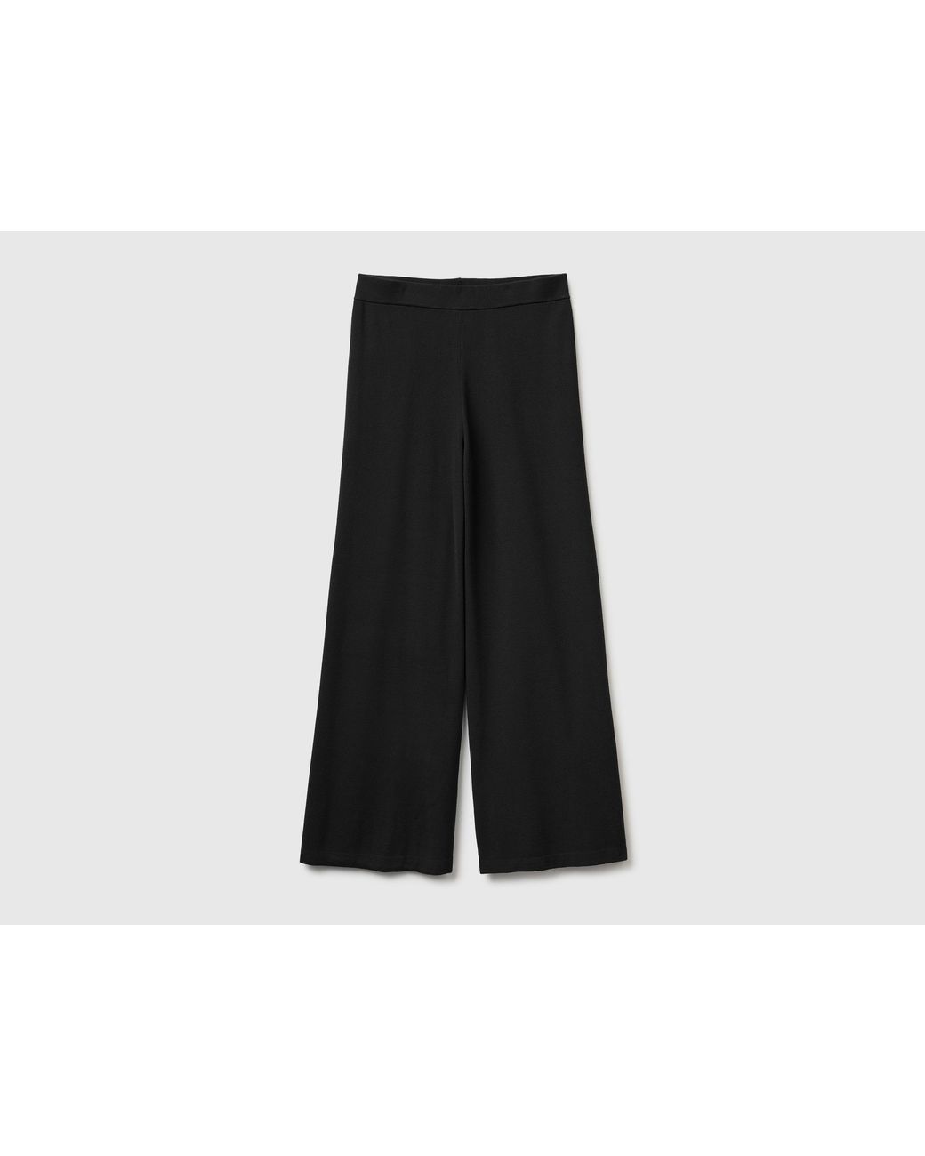Benetton Black Benetton, Wide Knit Trousers