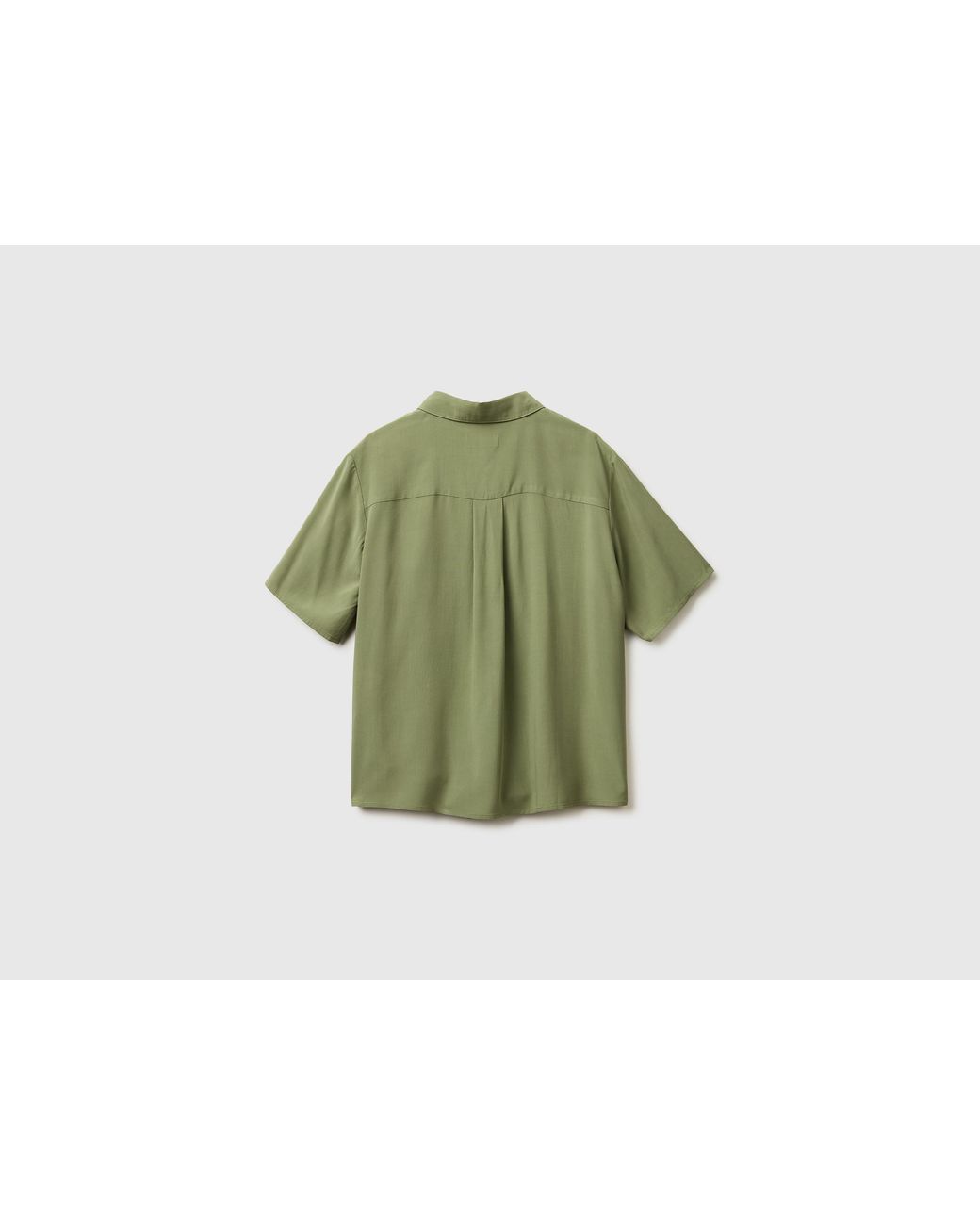 Benetton Green Benetton, Flowy 3/4 Sleeve Shirt