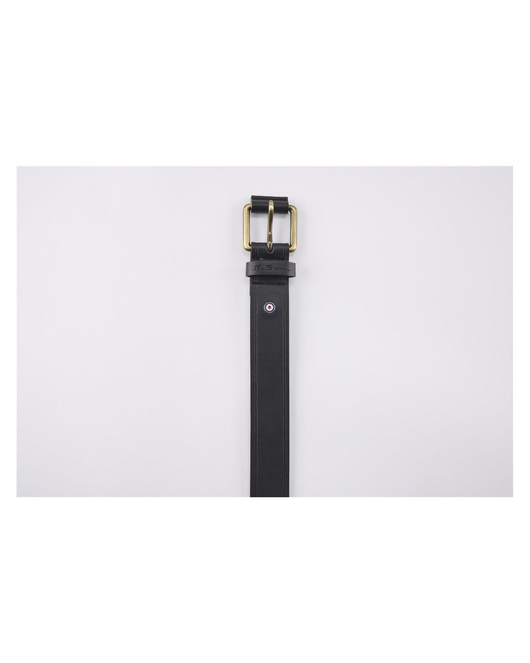Ben Sherman White Fenwood Belt In Black for men