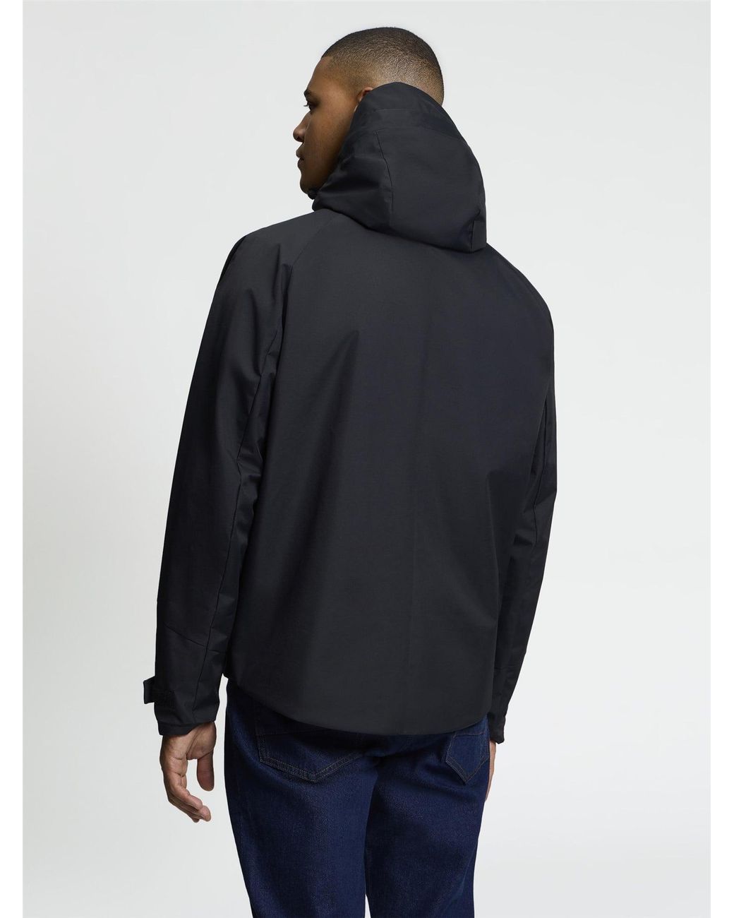 Ben Sherman Blue Uniform Parka In Black for men