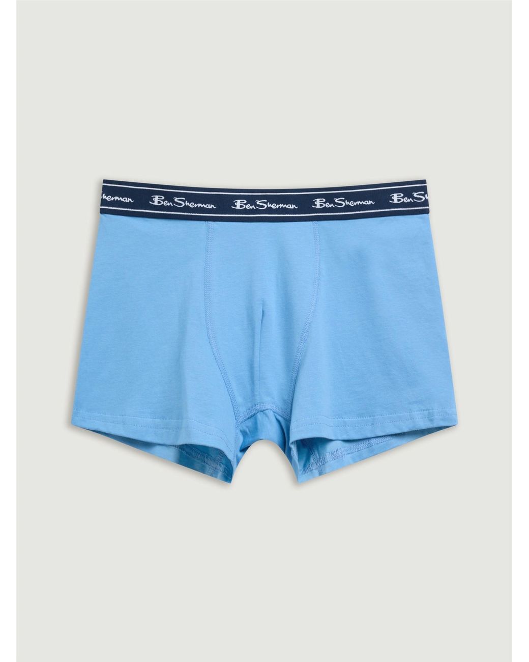 Ben Sherman 5 Pack Stripe Logo Trunks Assorted In Blue for men