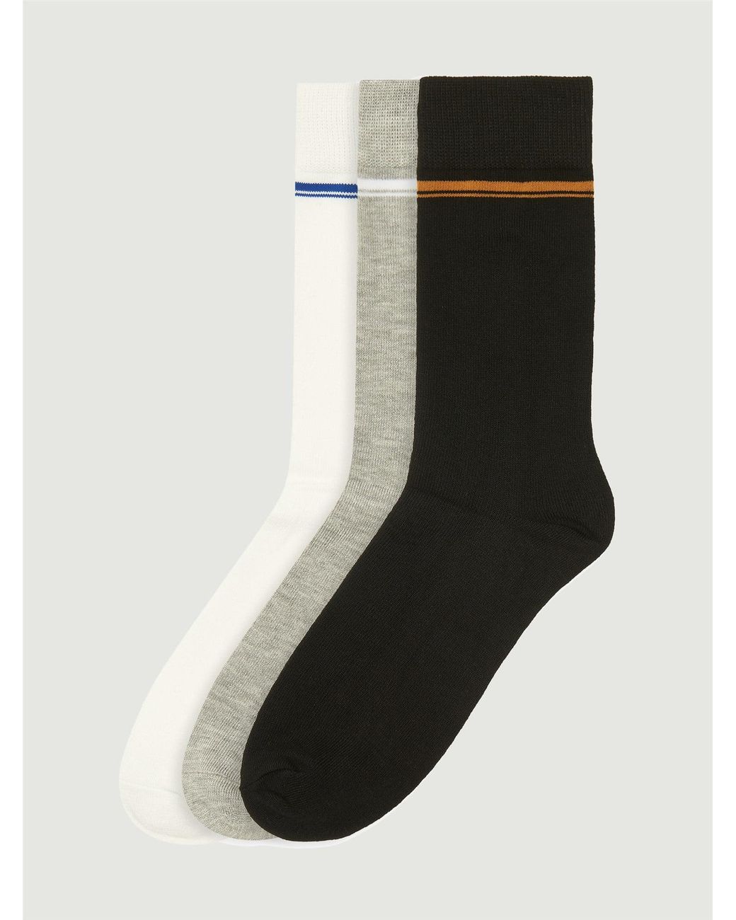 Ben Sherman White 3 Pack Mod Stripe Sock In Assorted for men