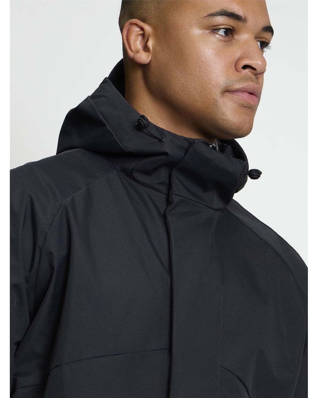 Ben Sherman Blue Uniform Parka In Black for men