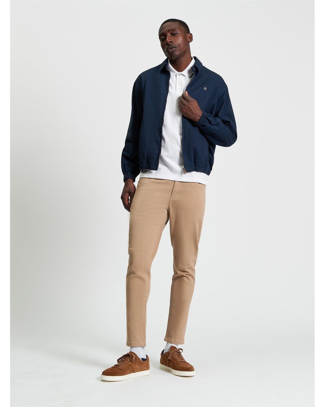 Ben Sherman Blue Sports Blouson In Dark Navy for men