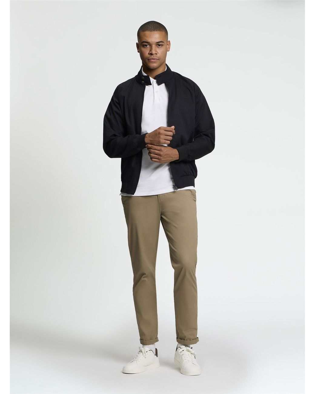 Ben Sherman Black Signature Harrington In for men