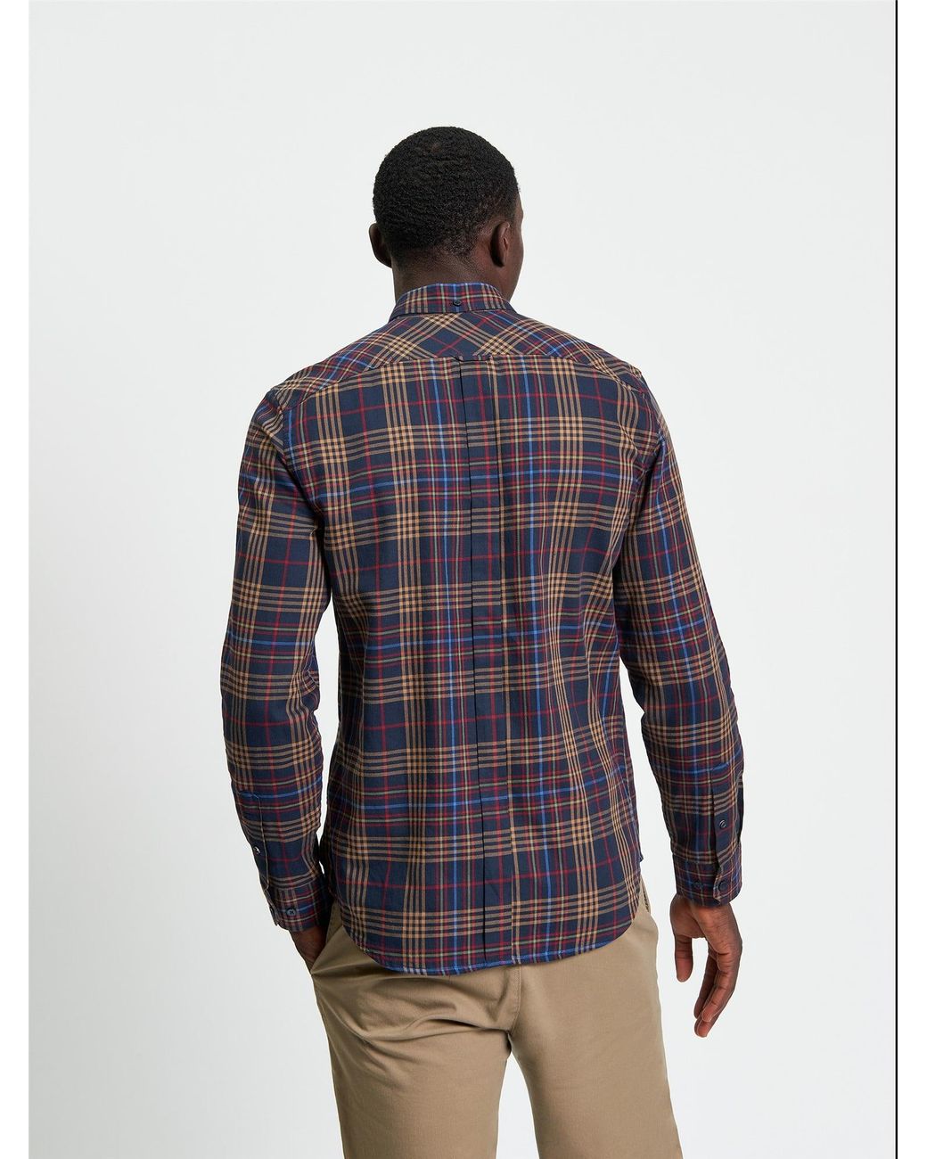 Ben Sherman Multicolor Multi Check Shirt In Dark Navy for men