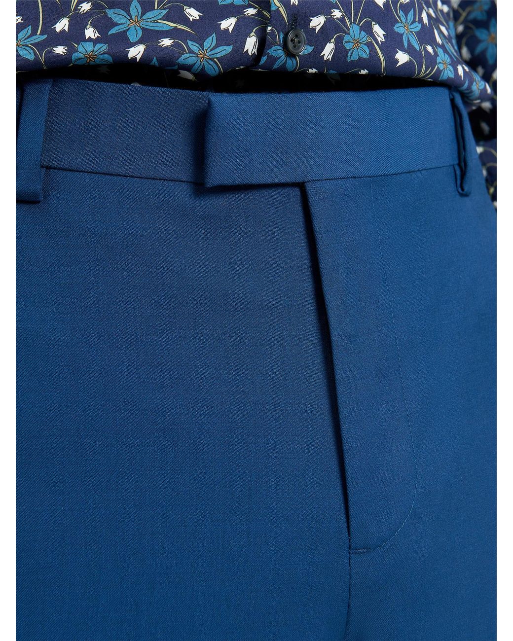 Ben Sherman Signature Twill Trousers In Riviera Blue for men