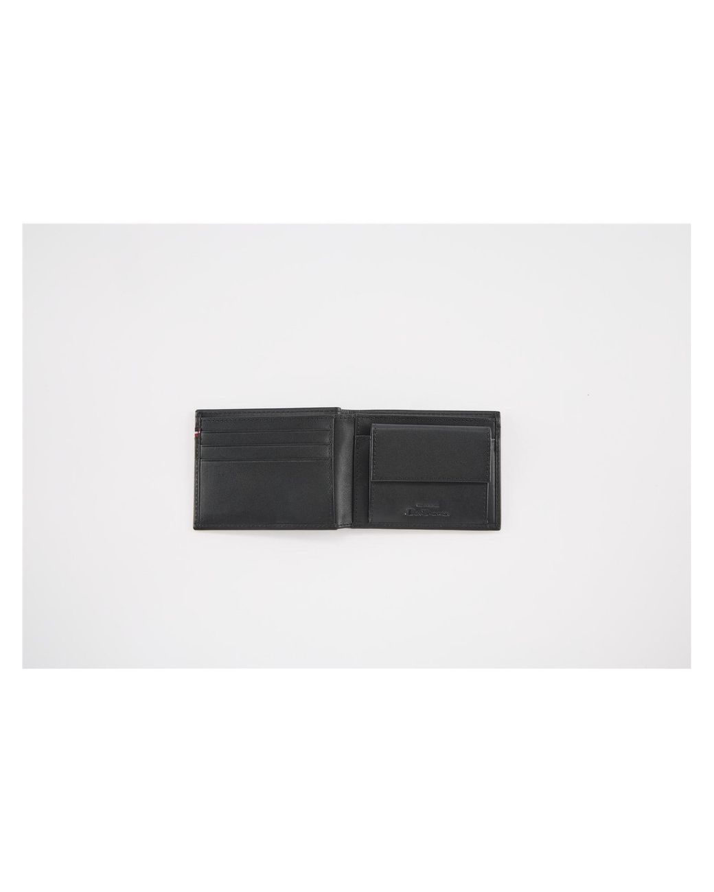 Ben Sherman White Panel Stripe Tape Billfold Leather Wallet In for men
