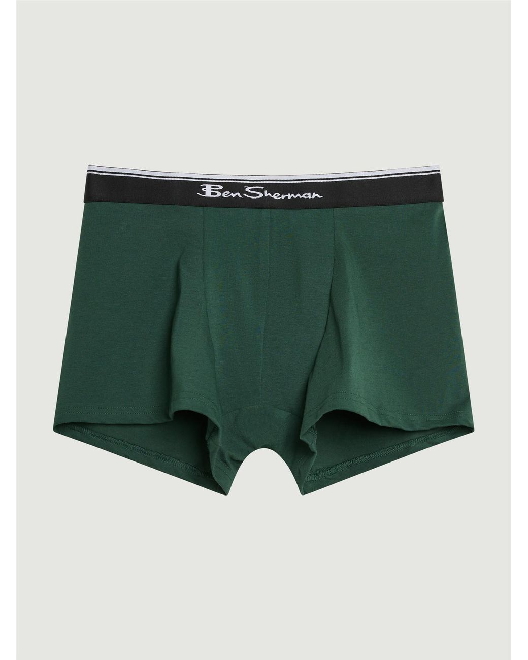 Ben Sherman Green 3 Pack Signature Plain mix Underwear In Assorted for men