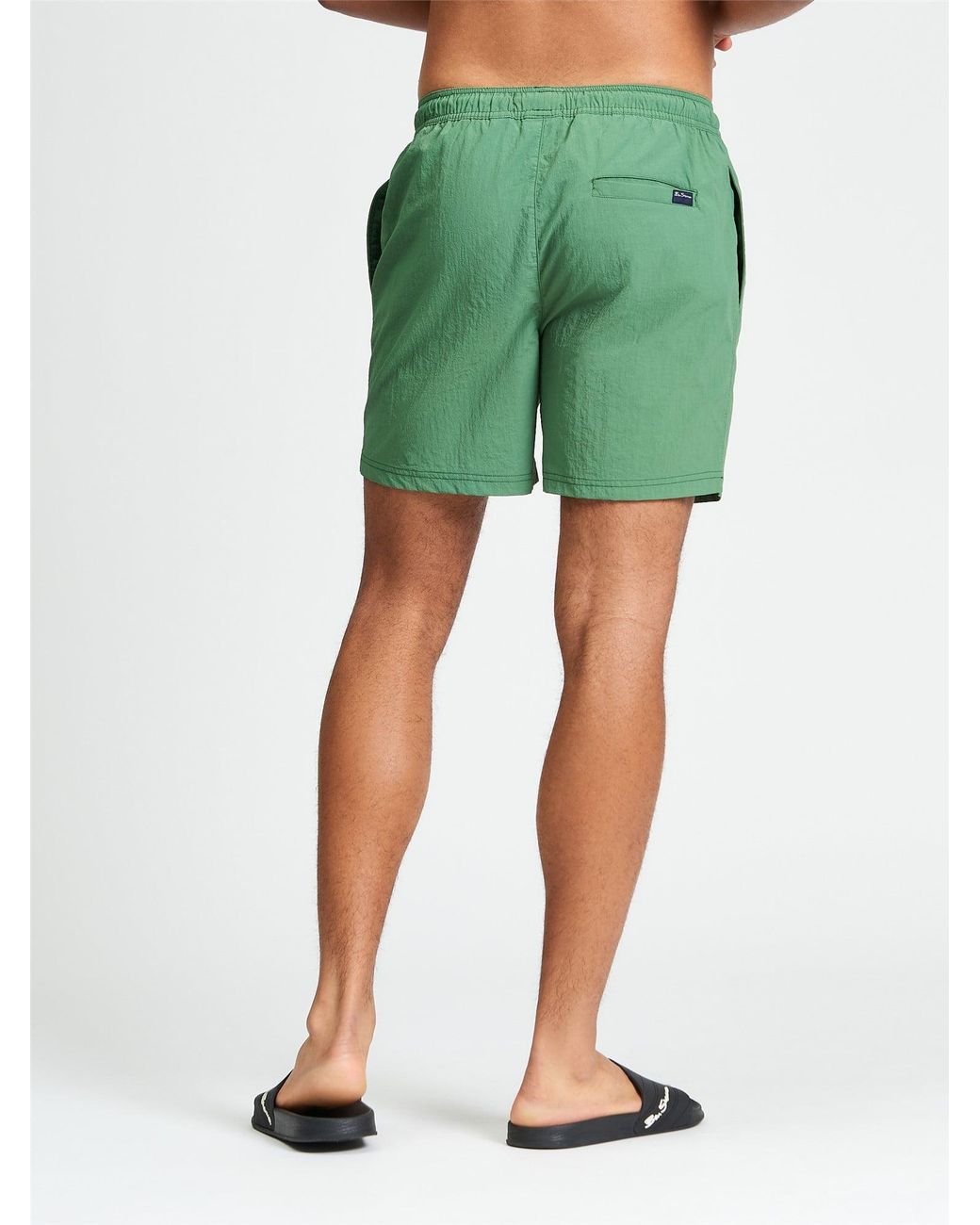 Ben Sherman Swimshort In Fraser Green for men