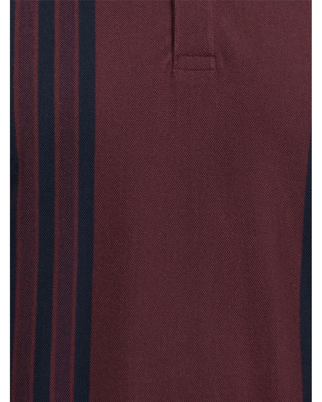 Ben Sherman Blue Short Sleeve Birdseye Stripe Polo In Dark Navy for men
