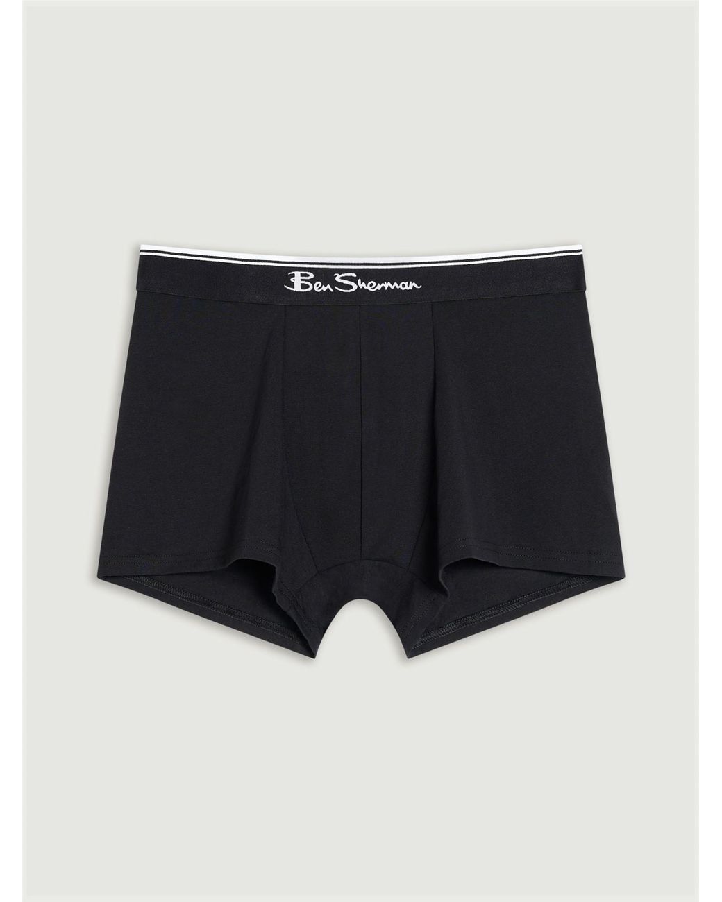 Ben Sherman 3 Pack Mod Signature Stripe Trunks In Black for men