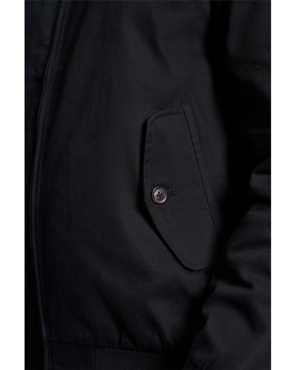 Ben Sherman White Rim Hem Signature Harrington In Black for men