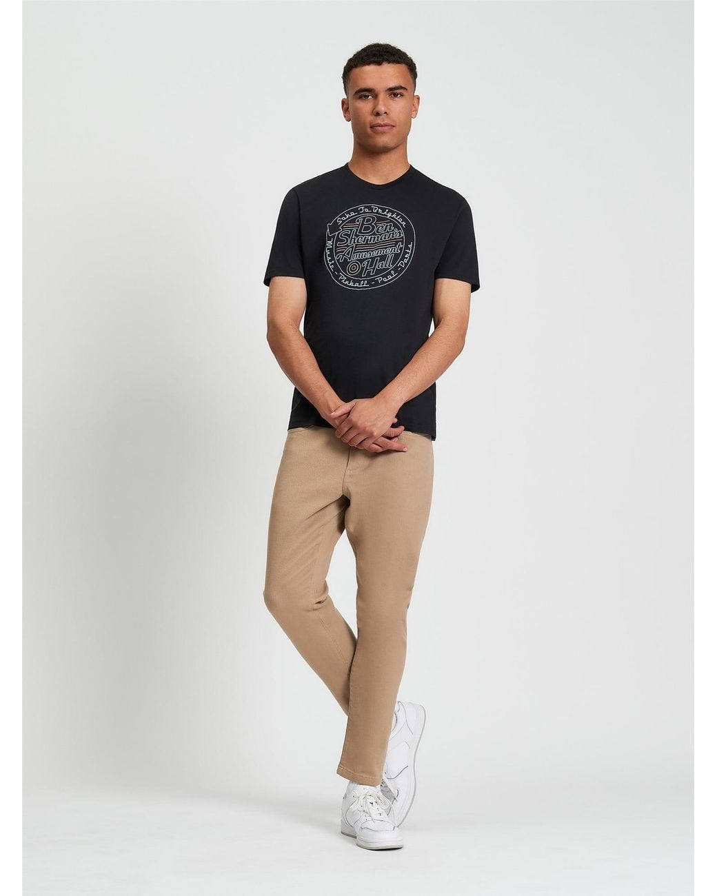 Ben Sherman Multicolor Amusement Hall Tee In Black for men