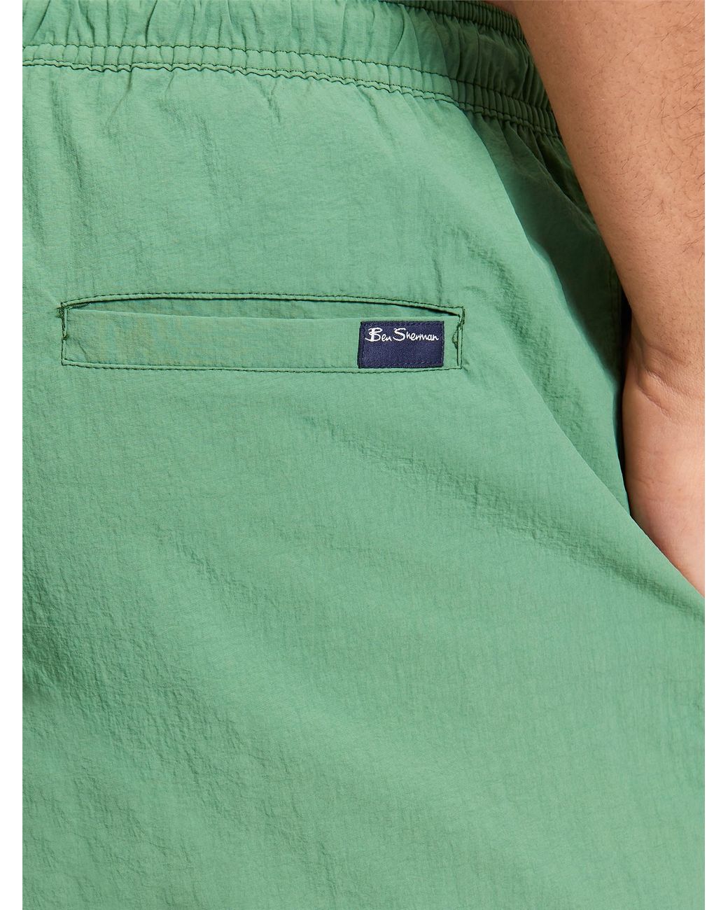 Ben Sherman Swimshort In Fraser Green for men