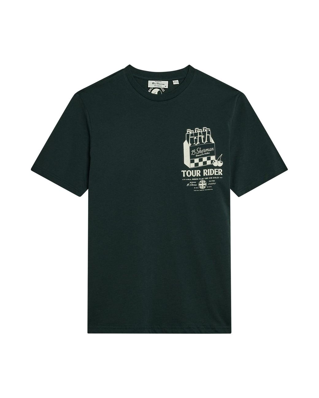 Ben Sherman Multicolor Short Sleeve Tour Rider Tshirt In Lotus Green for men