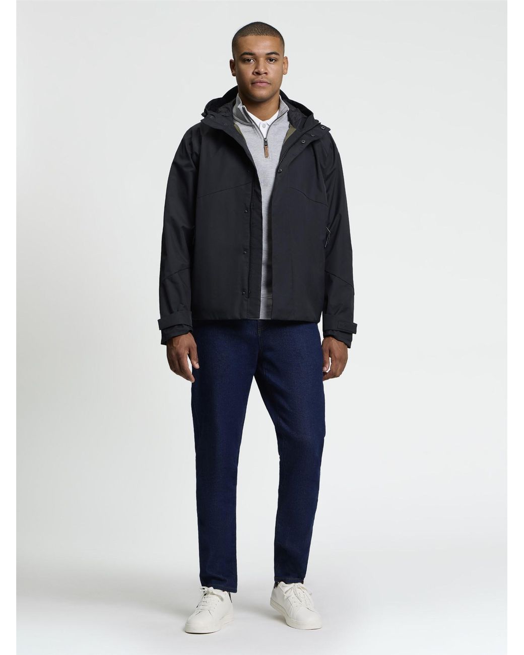 Ben Sherman Blue Uniform Parka In Black for men