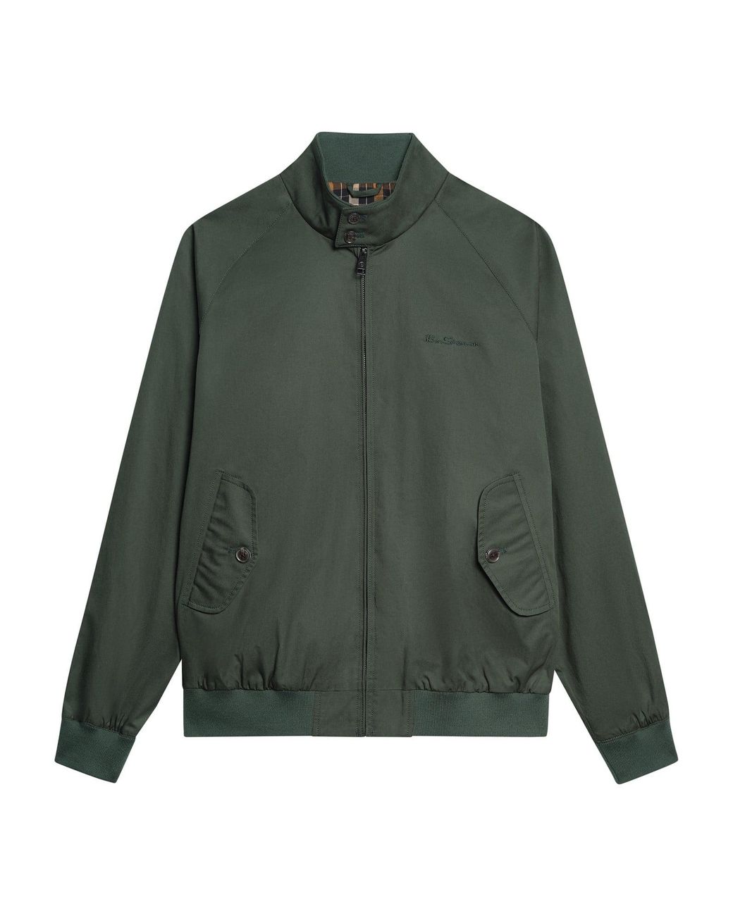 Ben Sherman Signature Harrington Jacket In Bottle Green for men