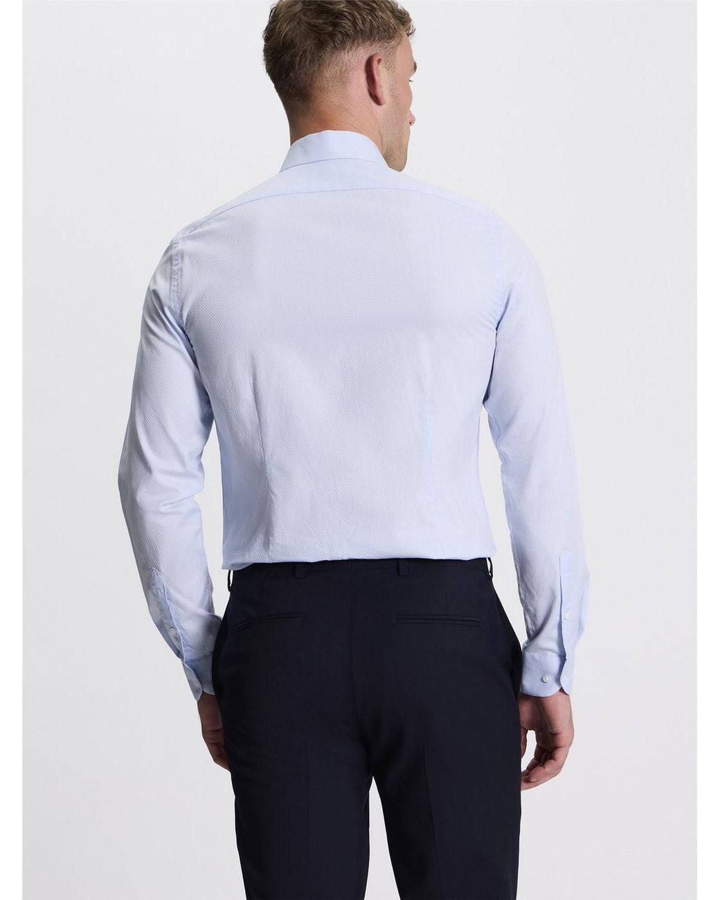 Ben Sherman White Cheque Dobby Shirt In for men
