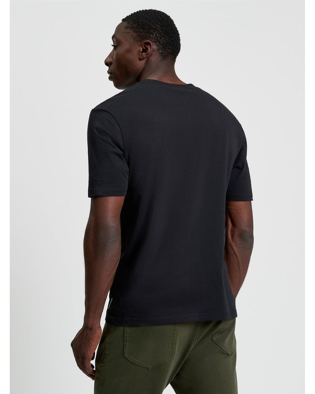 Ben Sherman Hidden Ace Tee In Black for men