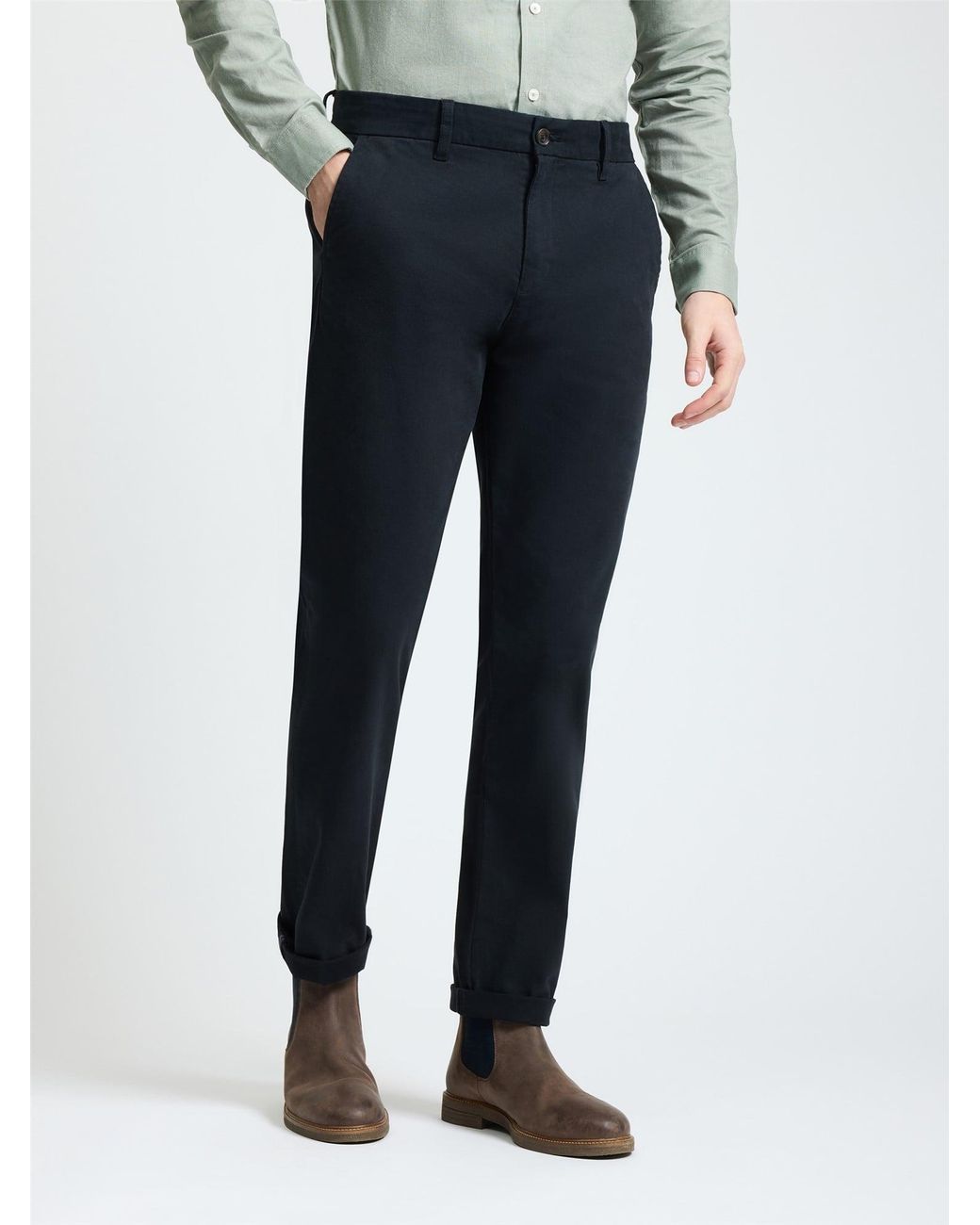 Ben Sherman Blue Slim Fit Chinos In for men
