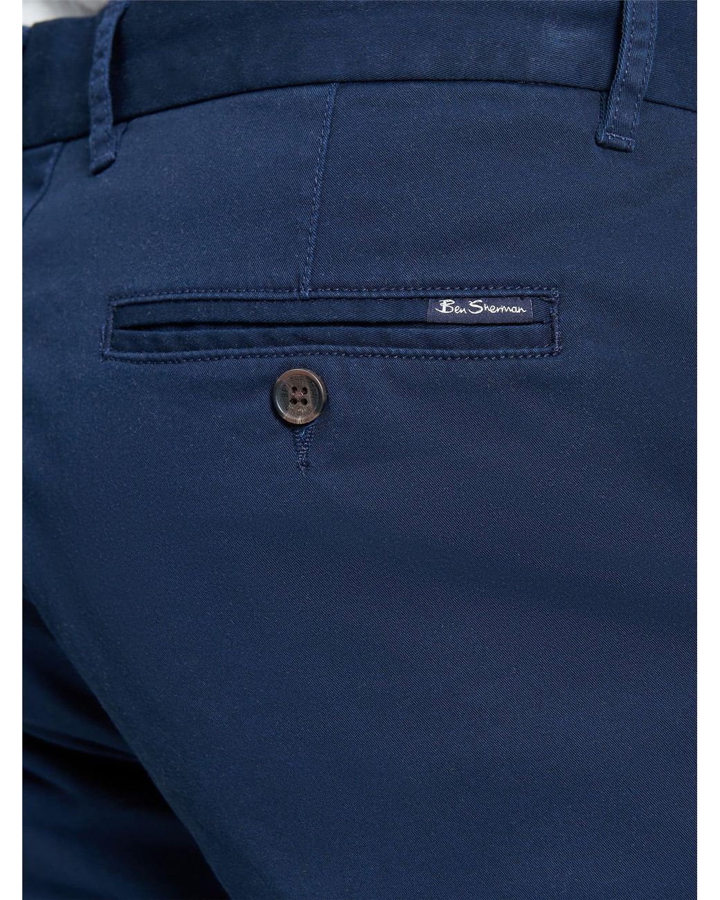 Ben Sherman Blue Signature Chino Short In Dark Navy for men